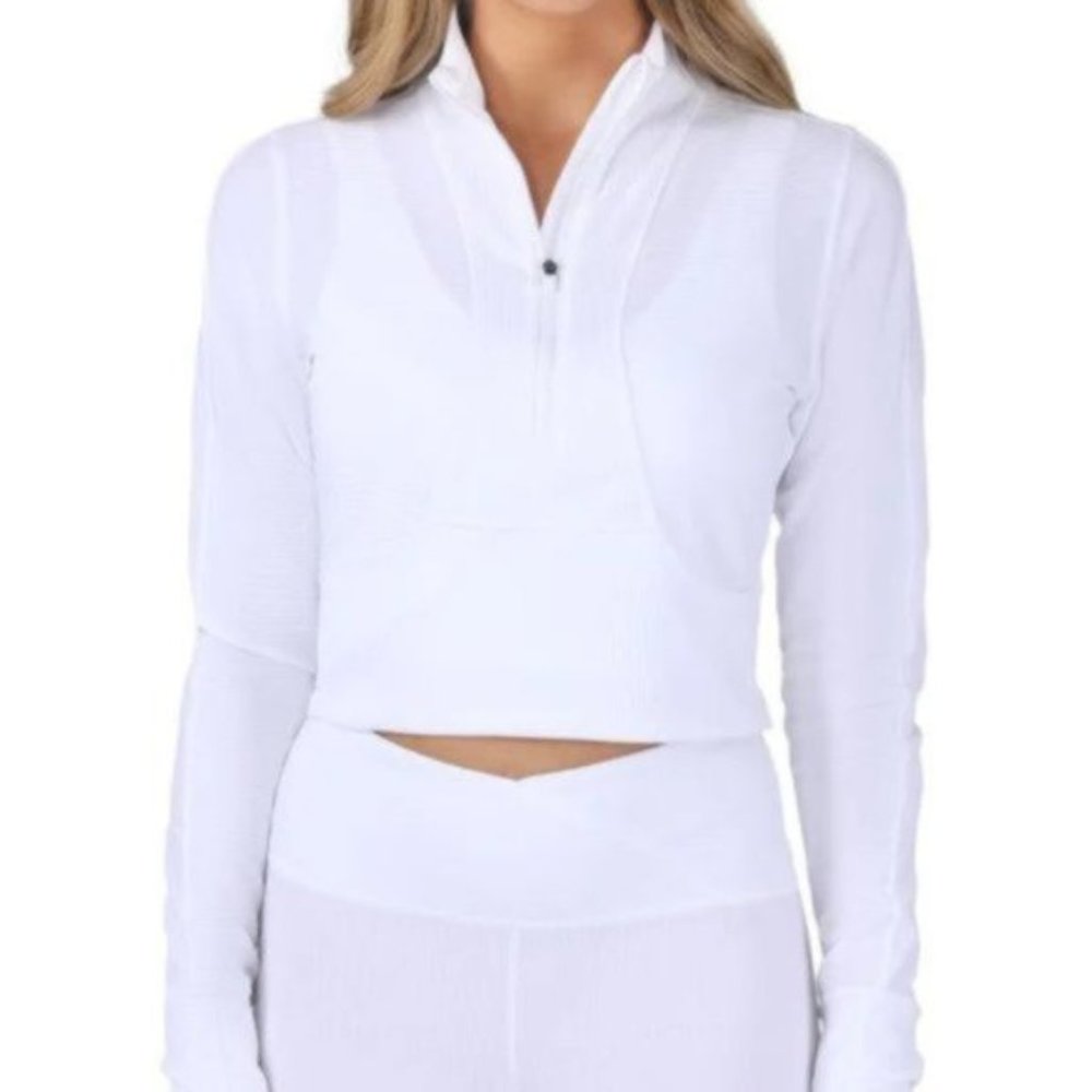 90 Degree By Reflex Mock Neck Crop Top NWT